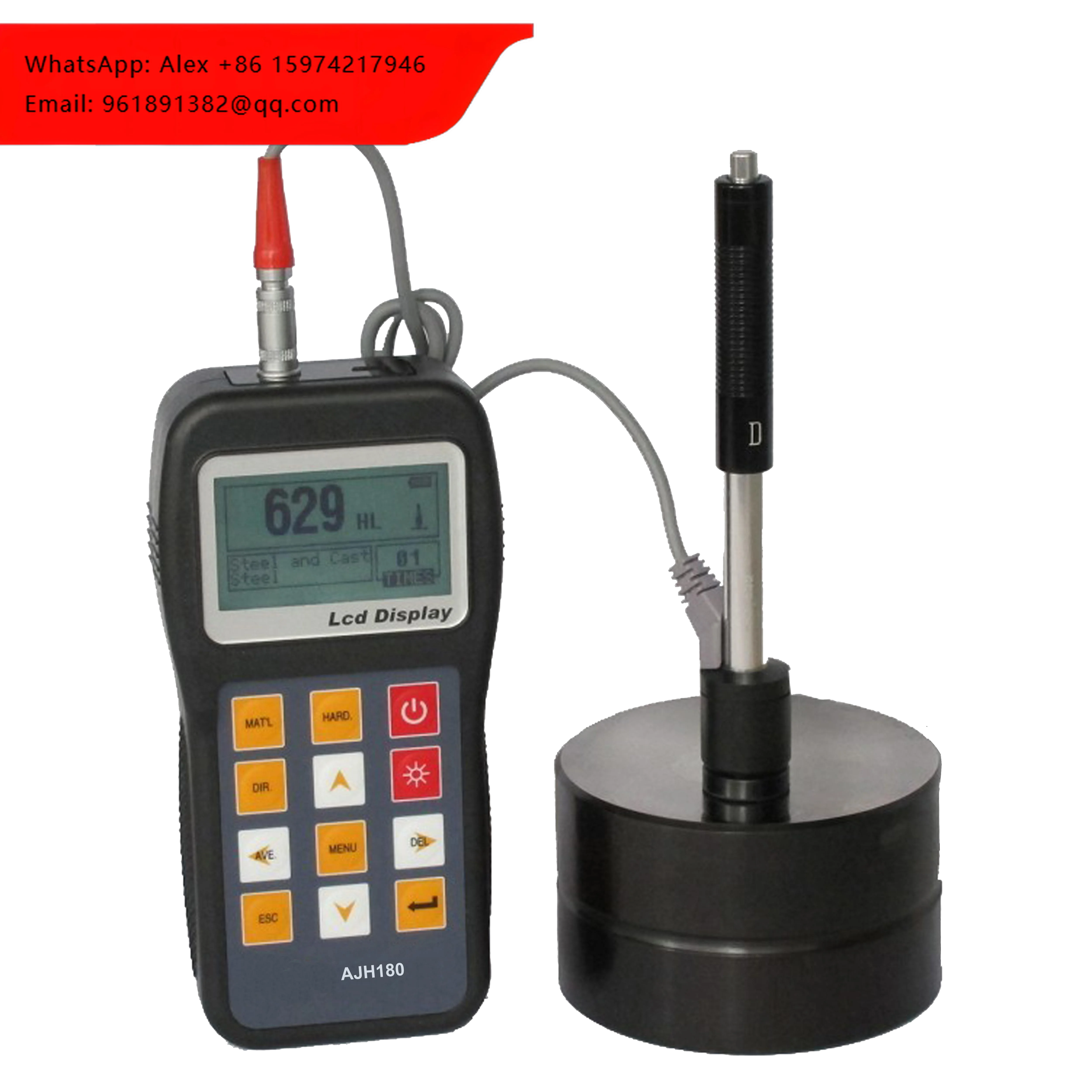 AJH180 Manufacturer Wholesale Steel Metal Portable Hardness Tester Price
AJH180 Manufacturer Wholesale Steel Metal Portable Hardness Tester Price
