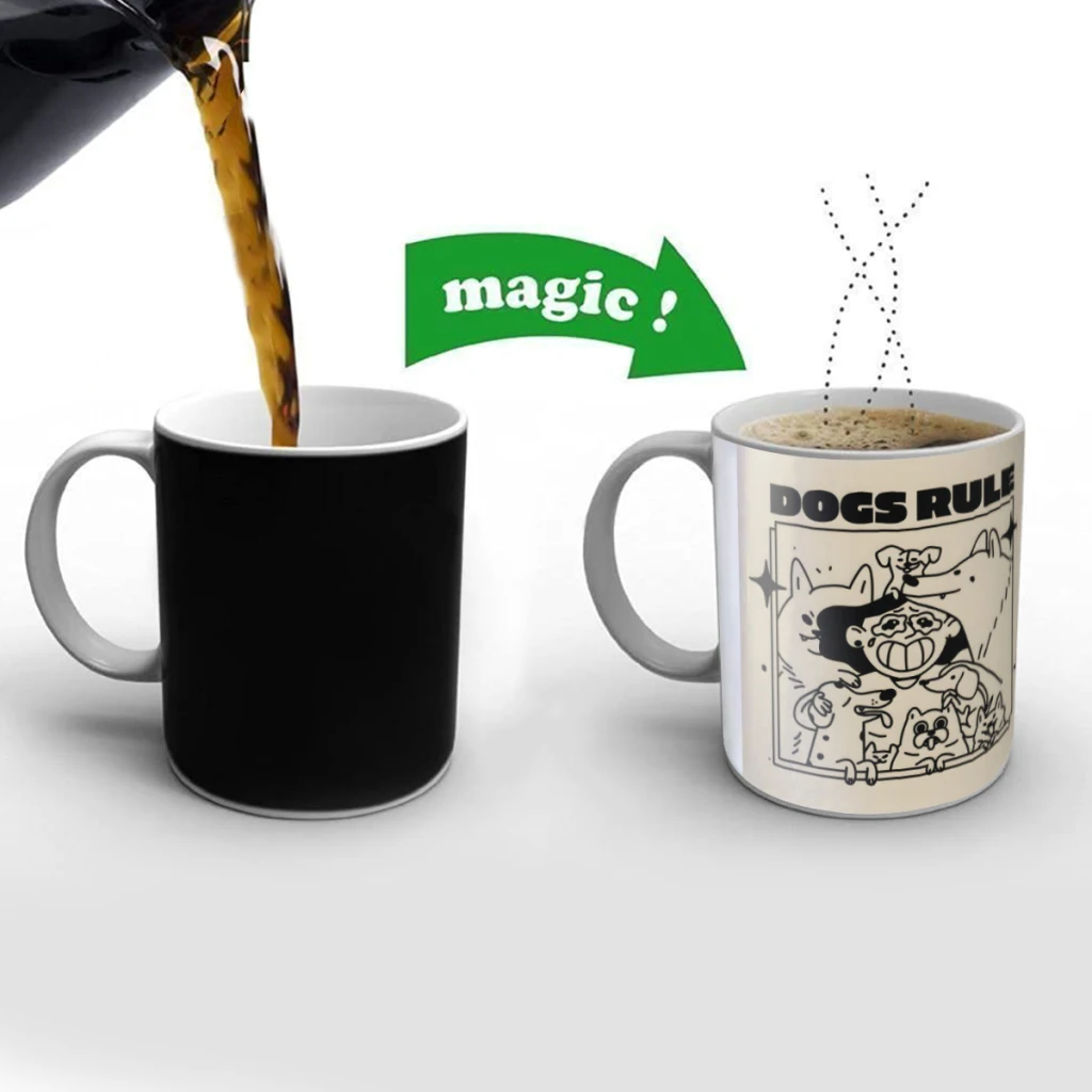 Dogs Rule Creativity Change Color Chang mug Ceramic mug Hot Coffee Cup Breakfast Cup Mug Friend Gift
Dogs Rule Creativity Change Color Chang mug Ceramic mug Hot Coffee Cup Breakfast Cup Mug Friend Gift