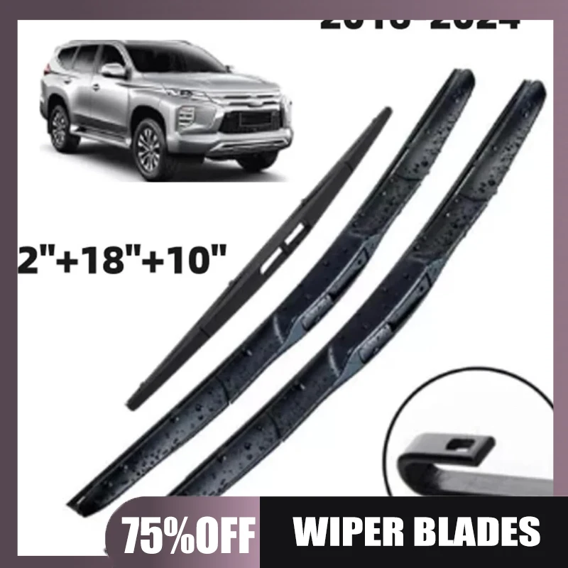 Suitable for Mitsubishi Montero Sport 2016-2024 22+18+10 wipers
Suitable for Mitsubishi Montero Sport 2016-2024 22+18+10 wipers