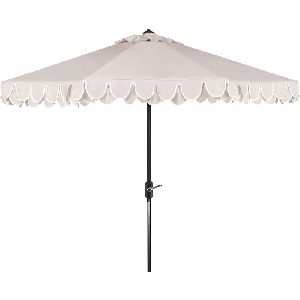 Elegant 11-Foot Round UV-Protected Outdoor Valance Umbrella
Elegant 11-Foot Round UV-Protected Outdoor Valance Umbrella
