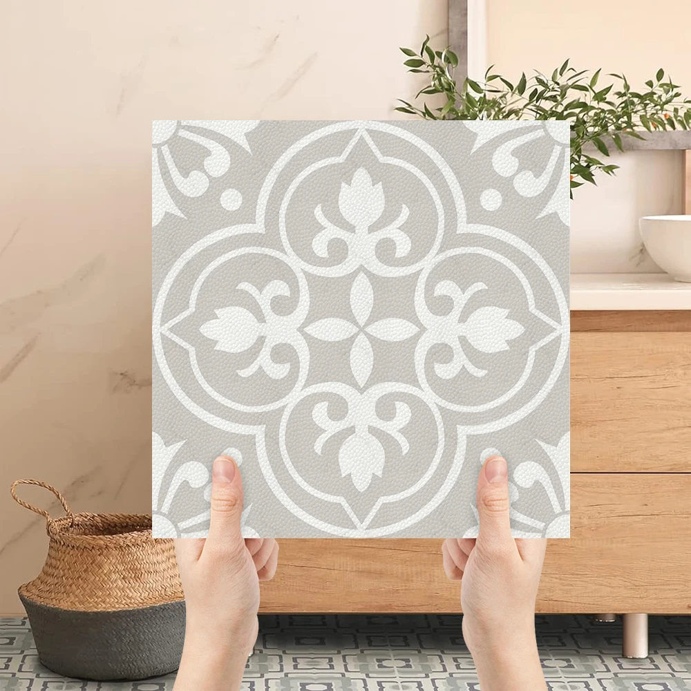 10pcs Grey Minimal Floral Peel and Stick Floor Tiles, 30x30cm Waterproof PVC Floor Stickers
10pcs Grey Minimal Floral Peel and Stick Floor Tiles, 30x30cm Waterproof PVC Floor Stickers