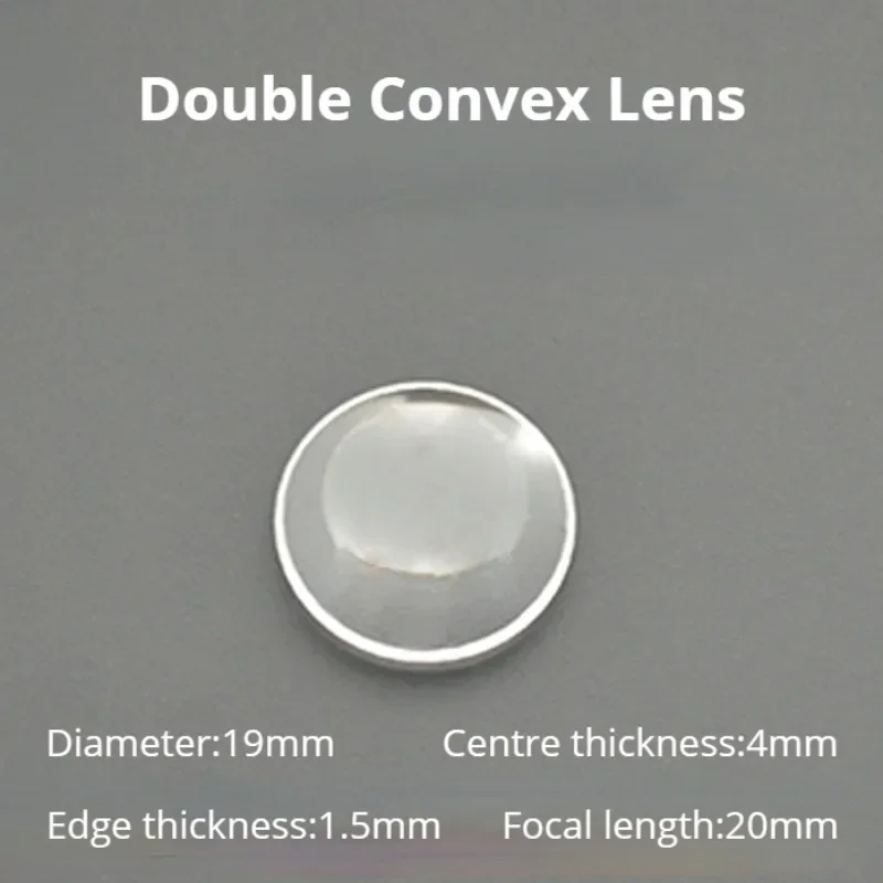 5PCS Double Convex Lens Focal Length 20mm Optical Glass Optics Element Condensing Lenses 19mm K9 DIY
5PCS Double Convex Lens Focal Length 20mm Optical Glass Optics Element Condensing Lenses 19mm K9 DIY