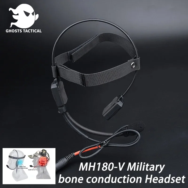 Military Tactical Headset Signal Bone-Conduction Speaker Earphone MH180-V Hunting shooting gun earphones For Interface 7.0PLUG
Military Tactical Headset Signal Bone-Conduction Speaker Earphone MH180-V Hunting shooting gun earphones For Interface 7.0PLUG