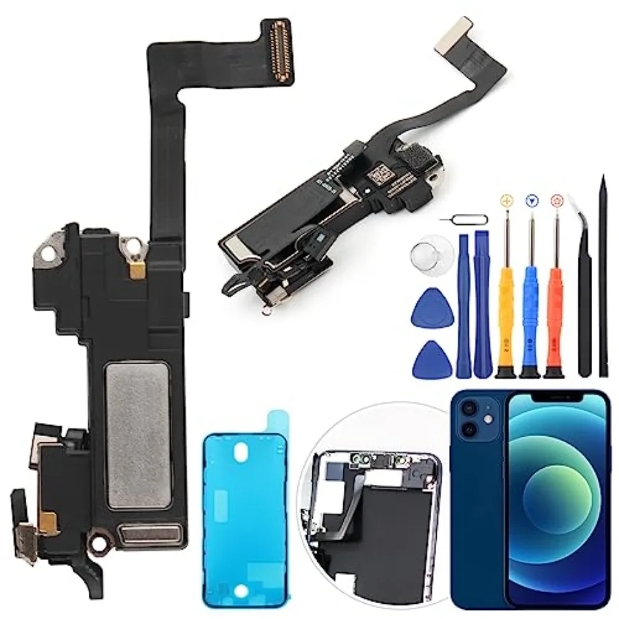 Динамик динамика для iPhone 12, замена динамика для iPhone 12 Pro, сменный динамик, датчик приближения, кабель для ушей
Динамик динамика для iPhone 12, замена динамика для iPhone 12 Pro, сменный динамик, датчик приближения, кабель для ушей
