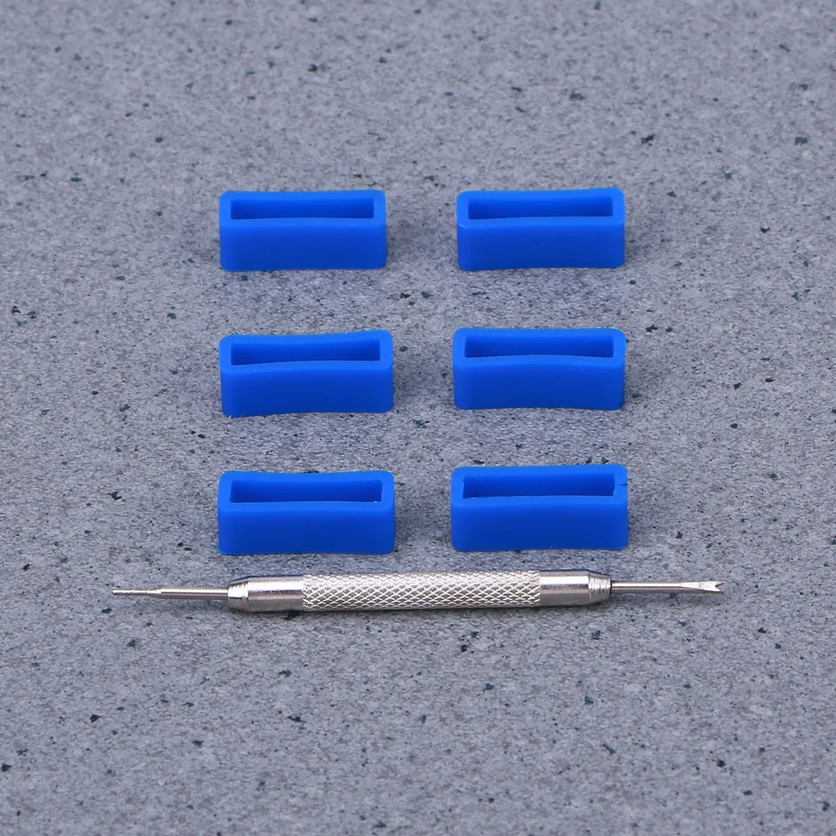 6Pcs Silicone Replacement Watch Band Loops Durable Strap Retainers Repair Tool Dark Blue Set Watch Accessories
6Pcs Silicone Replacement Watch Band Loops Durable Strap Retainers Repair Tool Dark Blue Set Watch Accessories