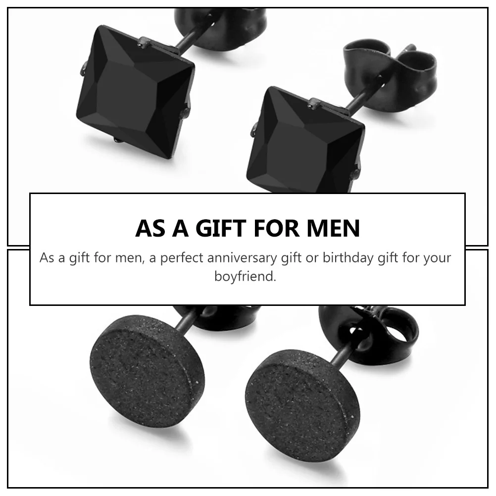 Set Stainless Earrings For Men Accessories Fashion Accessories Decorative Studs Male Ear Jewelry Ear Pendant 
Set Stainless Earrings For Men Accessories Fashion Accessories Decorative Studs Male Ear Jewelry Ear Pendant