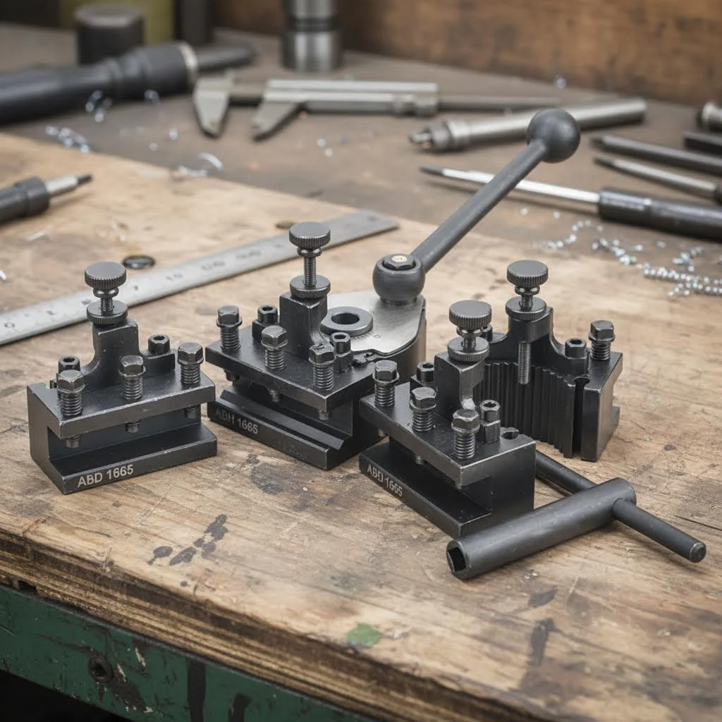 Quick change tool holder lathe European AB hardened tool holder set 16x16mm tool holder suitable for 135-260mm bed swing
Quick change tool holder lathe European AB hardened tool holder set 16x16mm tool holder suitable for 135-260mm bed swing