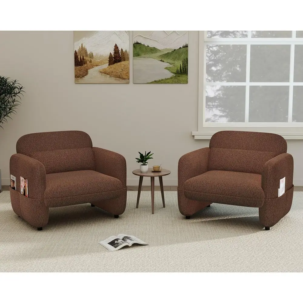 Oversized Sherpa Lamb Lounge Chairs Set of 2, Cozy Reading Chairs for Living Room or Bedroom, with Waist Pillow (Khaki Brown)
Oversized Sherpa Lamb Lounge Chairs Set of 2, Cozy Reading Chairs for Living Room or Bedroom, with Waist Pillow (Khaki Brown)