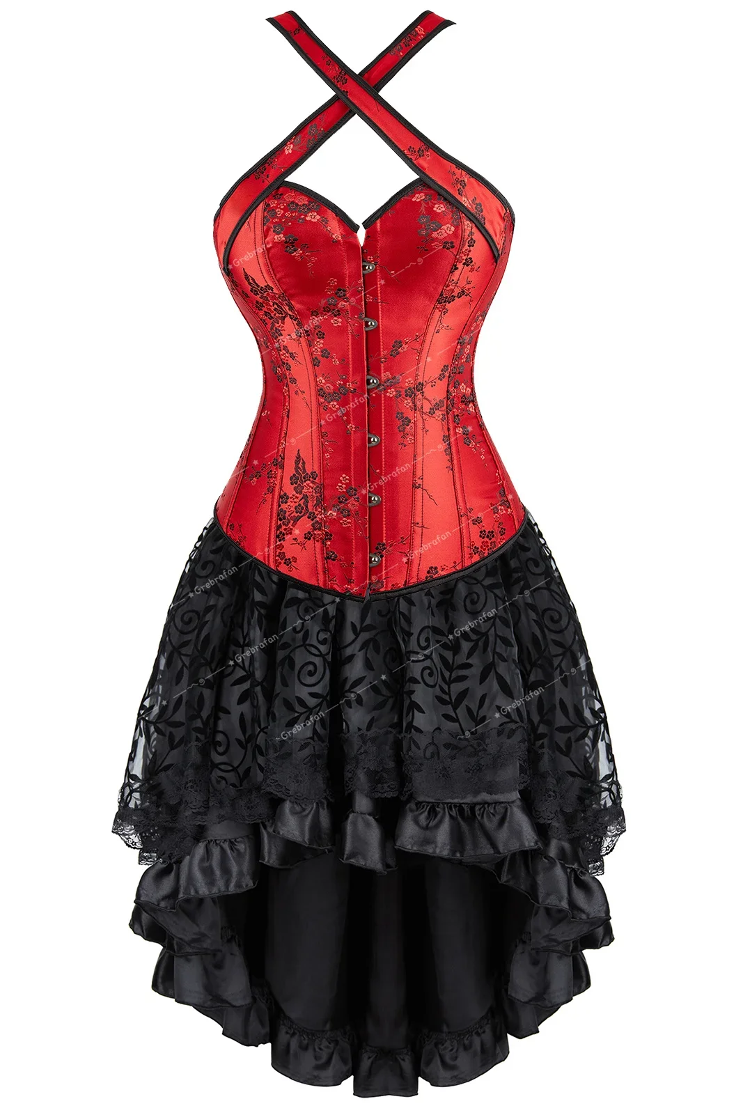 Gothic Corset Skirt Set Sexy Lace Up Bustier Vintage Jacquard Burlesque Bustiers Steampunk Dance Party Outfit Halloween Costumes
Gothic Corset Skirt Set Sexy Lace Up Bustier Vintage Jacquard Burlesque Bustiers Steampunk Dance Party Outfit Halloween Costumes