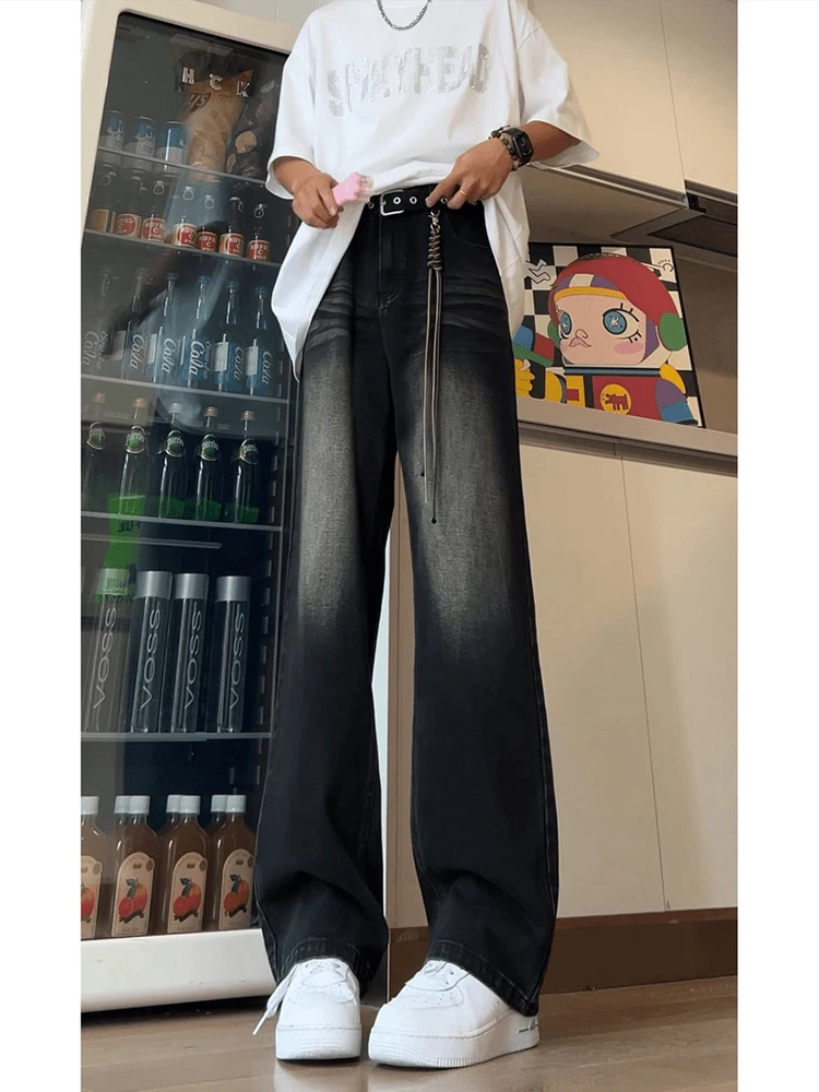 Soft adual Bla Men's Jeans High Street American Vibe Lift Trousers Knife Long Legs Retro Straight Flared Pants
Soft adual Bla Men's Jeans High Street American Vibe Lift Trousers Knife Long Legs Retro Straight Flared Pants