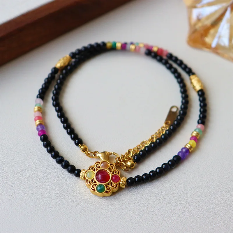 Creative Design Natural Stone Necklace Short Necklace Retro Ethnic Natural Stone Pendant Women Jewelry
Creative Design Natural Stone Necklace Short Necklace Retro Ethnic Natural Stone Pendant Women Jewelry