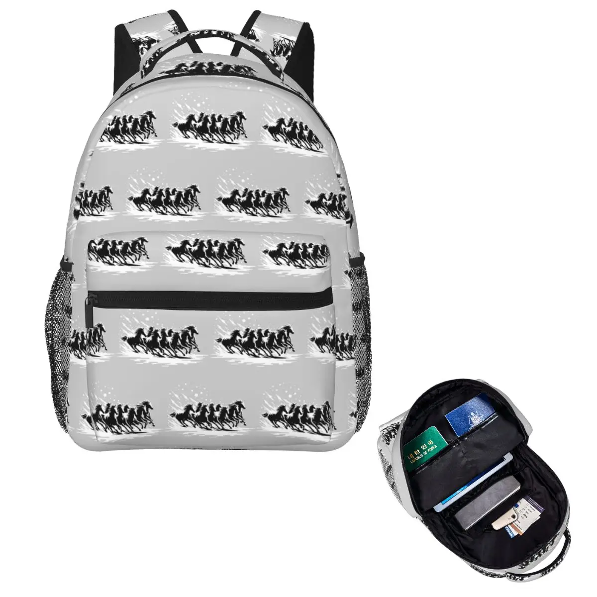 Galloping In The Snow Student Backpack School Bag Hiking Travel Daypack for Men Women Fashion Bookbag Shoulder Bags
Galloping In The Snow Student Backpack School Bag Hiking Travel Daypack for Men Women Fashion Bookbag Shoulder Bags