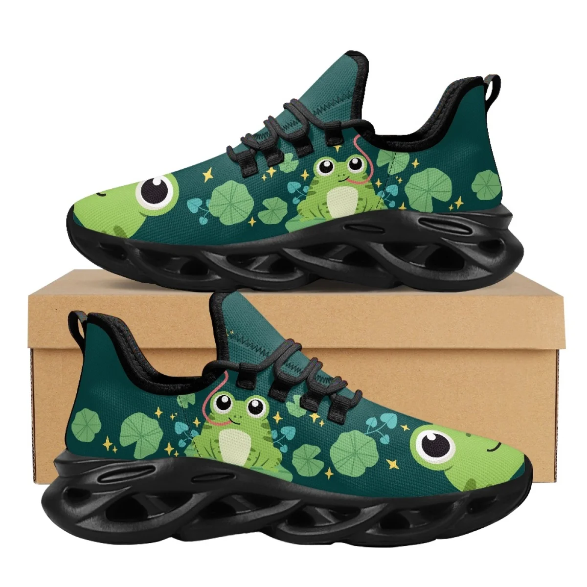 Cute Cartoon Animal Frog Print Women's Sneakers Wear-Resistant Non-slip Breathable Shoes Spring Autumn Business Work Footwear
Cute Cartoon Animal Frog Print Women's Sneakers Wear-Resistant Non-slip Breathable Shoes Spring Autumn Business Work Footwear