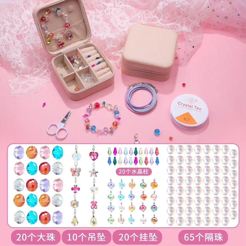 Pink Zipper Box Set Pandora Charms for Jewelry Making Women Bracelet Kit For Girls Kids Colorful Glass Beads DIY Crystal Dangle
Pink Zipper Box Set Pandora Charms for Jewelry Making Women Bracelet Kit For Girls Kids Colorful Glass Beads DIY Crystal Dangle