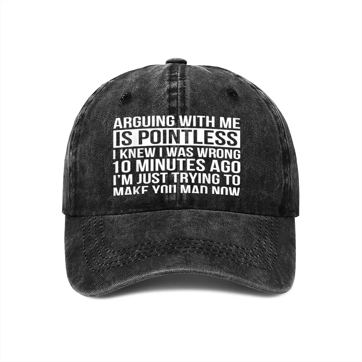 Arguing with Me is Pointless I Knew I was Wrong Skull Baseball Cap Retro Adjustable Sun Dad Gift Hats for Men Women
Arguing with Me is Pointless I Knew I was Wrong Skull Baseball Cap Retro Adjustable Sun Dad Gift Hats for Men Women