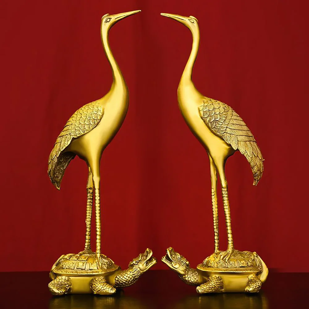 Fengshui Copper Turtle Crane Statue Lucky Decoration Items Birthday Gifts Home Room Office Sculpture Mascot Accessories Art
Fengshui Copper Turtle Crane Statue Lucky Decoration Items Birthday Gifts Home Room Office Sculpture Mascot Accessories Art