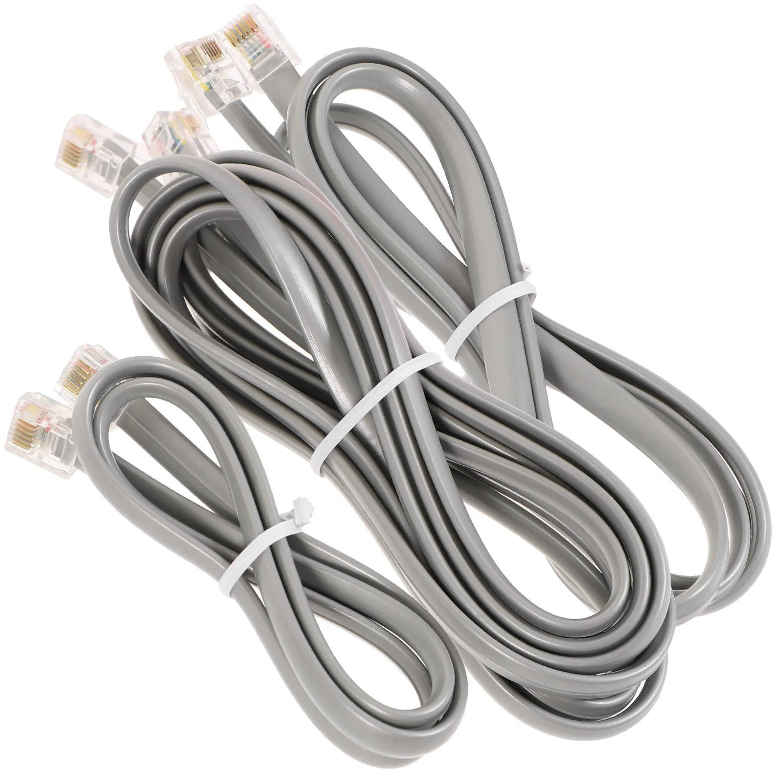 3Pcs Telephone Extension Cord Phone Line with Safe Stable Connection Professional Grade Slim Design for Home Office
3Pcs Telephone Extension Cord Phone Line with Safe Stable Connection Professional Grade Slim Design for Home Office