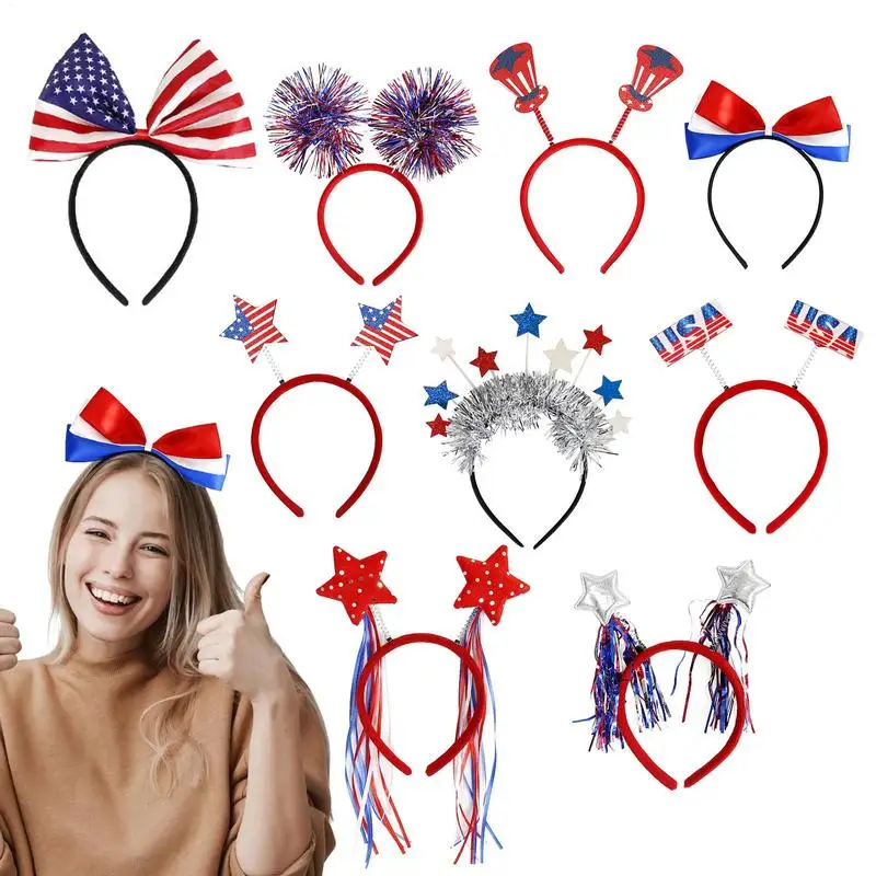 4th Of July Headband 9X Red White Blue 4th Of July Hair Accessories US Flag Headwear Photo Props For Adults And Children
4th Of July Headband 9X Red White Blue 4th Of July Hair Accessories US Flag Headwear Photo Props For Adults And Children