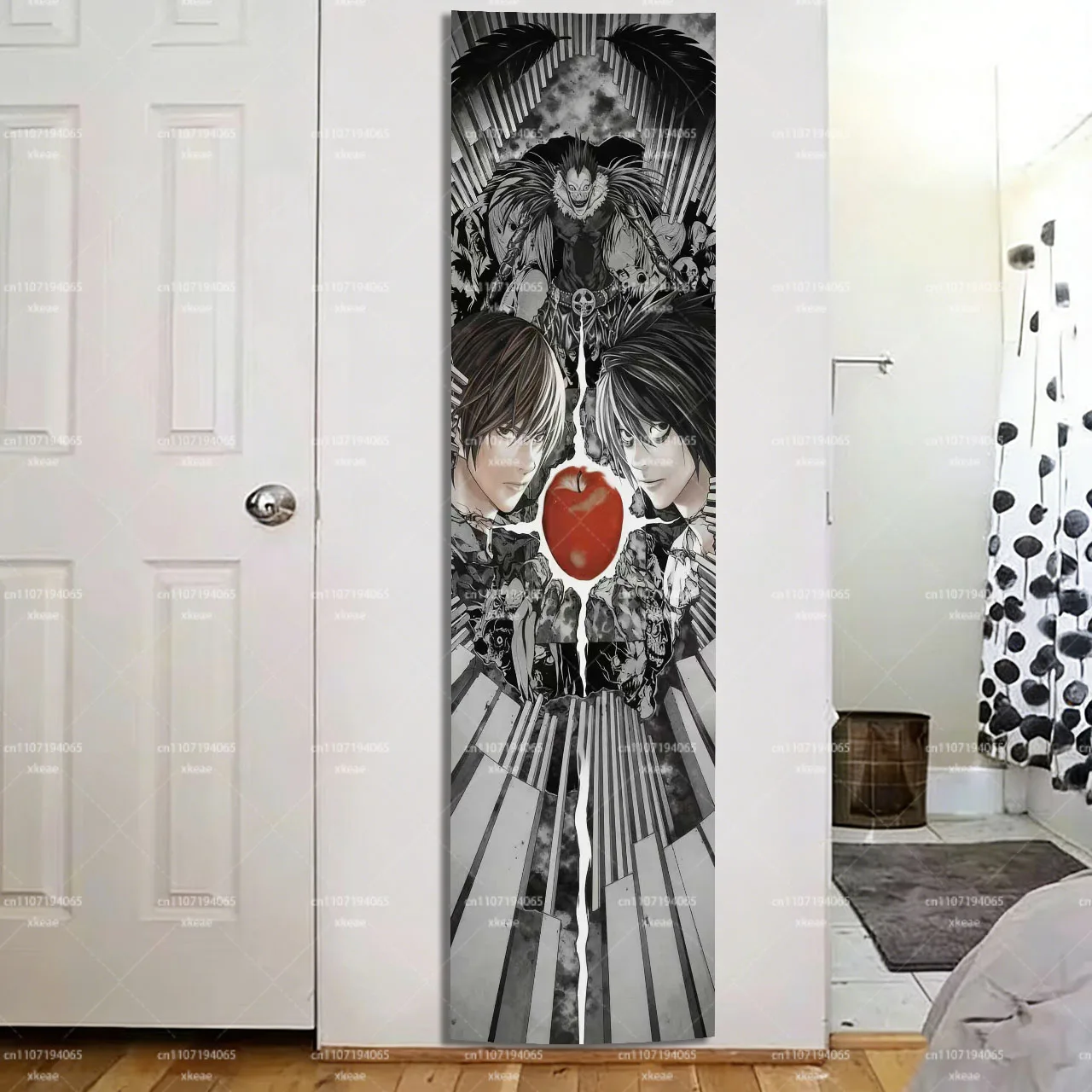 1PC Death Note Ryuk, Light & L Long Tapestry, Anime Manga Wall Hanging, Red Apple Vertical Decor for Bedroom & Game Room Printed
1PC Death Note Ryuk, Light & L Long Tapestry, Anime Manga Wall Hanging, Red Apple Vertical Decor for Bedroom & Game Room Printed