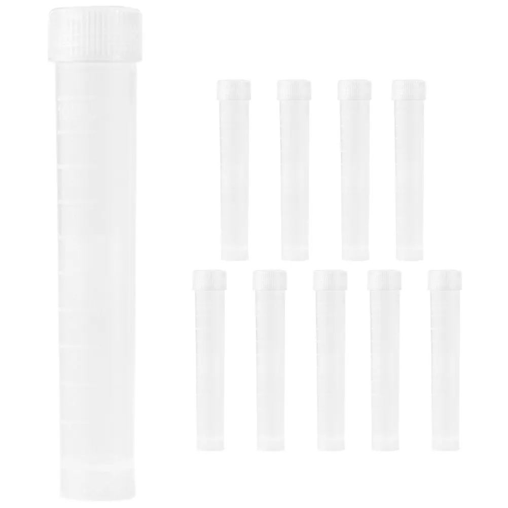 10Pcs Test Tubes Plastic Cryotube Scaled Sampling Storage Containers Small Vials for Laboratory Plastic Sampling Tubes
10Pcs Test Tubes Plastic Cryotube Scaled Sampling Storage Containers Small Vials for Laboratory Plastic Sampling Tubes