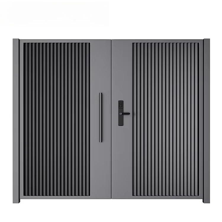 Modern Outdoor Villa Aluminum Swing Gate Eco Friendly Automatic Electric Gate Smart Lock Safety Anti Theft Courtyard Door
Modern Outdoor Villa Aluminum Swing Gate Eco Friendly Automatic Electric Gate Smart Lock Safety Anti Theft Courtyard Door