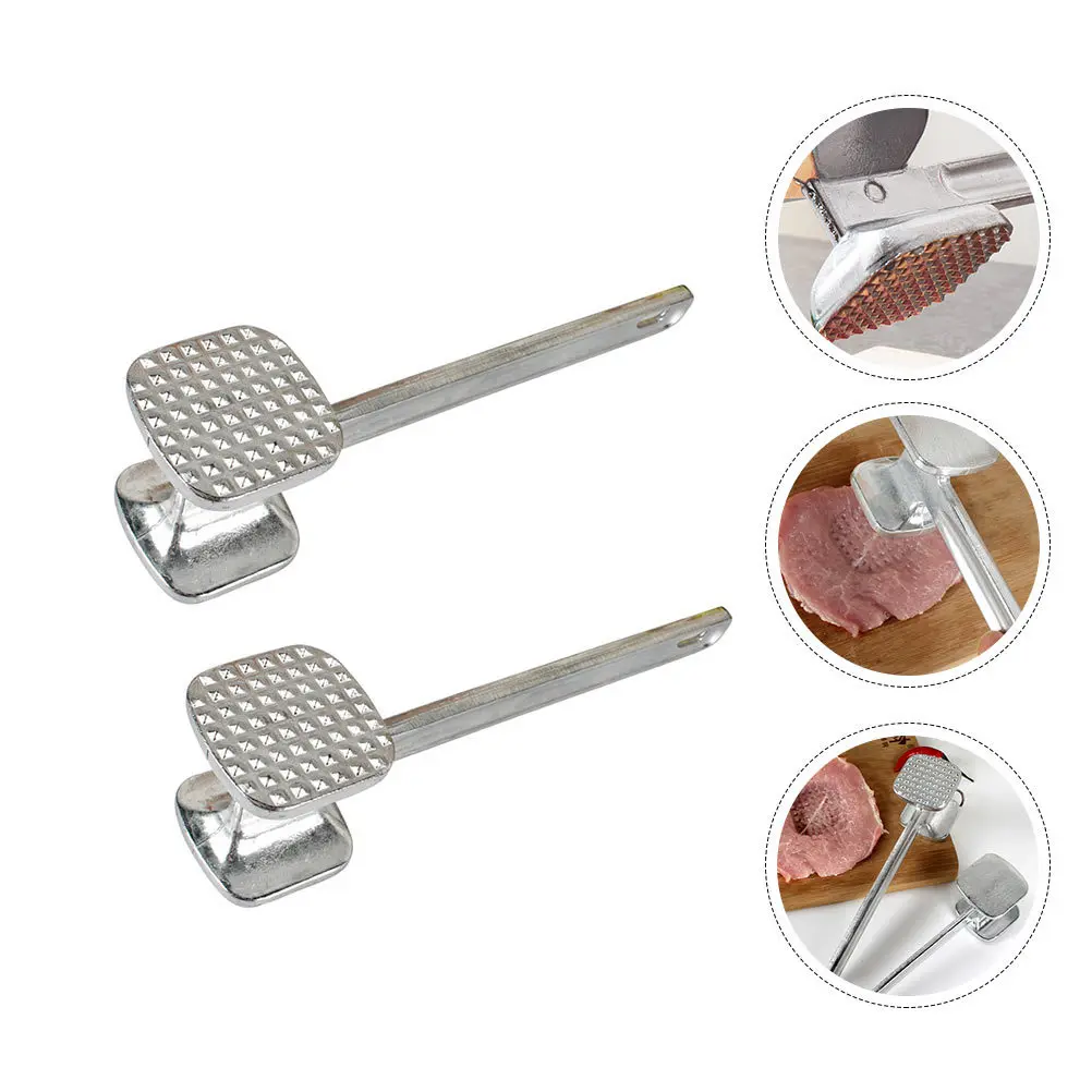2Pcs Beef Steak Meat Mallet Dual-Sided Nails Hammer Tenderizer Tool Kitchen Meat Pounder Crush Garlic Nuts Ice Cubes
2Pcs Beef Steak Meat Mallet Dual-Sided Nails Hammer Tenderizer Tool Kitchen Meat Pounder Crush Garlic Nuts Ice Cubes