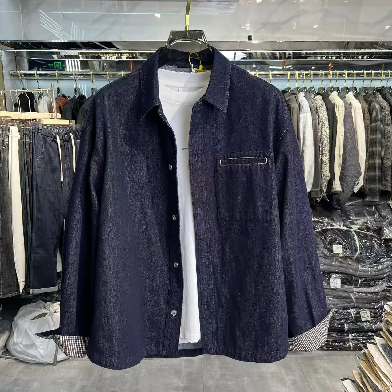 Men's Casual Denim ort Sve irt And Long Pants Two-Piece Set Faionable Real Lycocell Material Autumn Wear
Men's Casual Denim ort Sve irt And Long Pants Two-Piece Set Faionable Real Lycocell Material Autumn Wear
