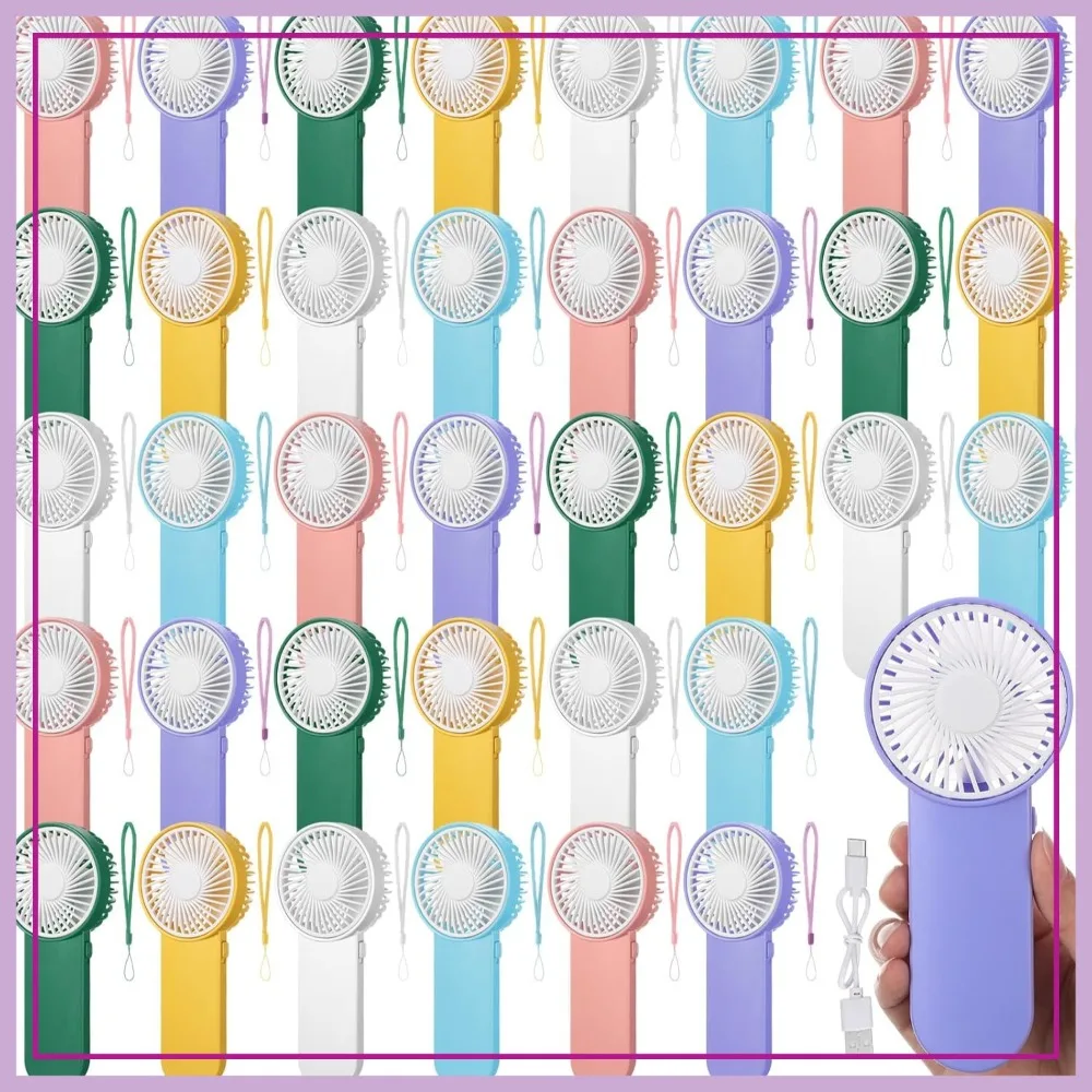 Mini Handheld Fan Bulk 36 Pack, 1 Speed Battery Powered Cute Personal Portable for Travel Camping Summer (6 Colors)
Mini Handheld Fan Bulk 36 Pack, 1 Speed Battery Powered Cute Personal Portable for Travel Camping Summer (6 Colors)