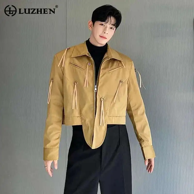 LUZHEN Tassel 2025 Decorate Splicing D Handsome Ribbon Classy Light Luxury Korean Casual Short Jacket Men's Outerwear LZ9005
LUZHEN Tassel 2025 Decorate Splicing D Handsome Ribbon Classy Light Luxury Korean Casual Short Jacket Men's Outerwear LZ9005