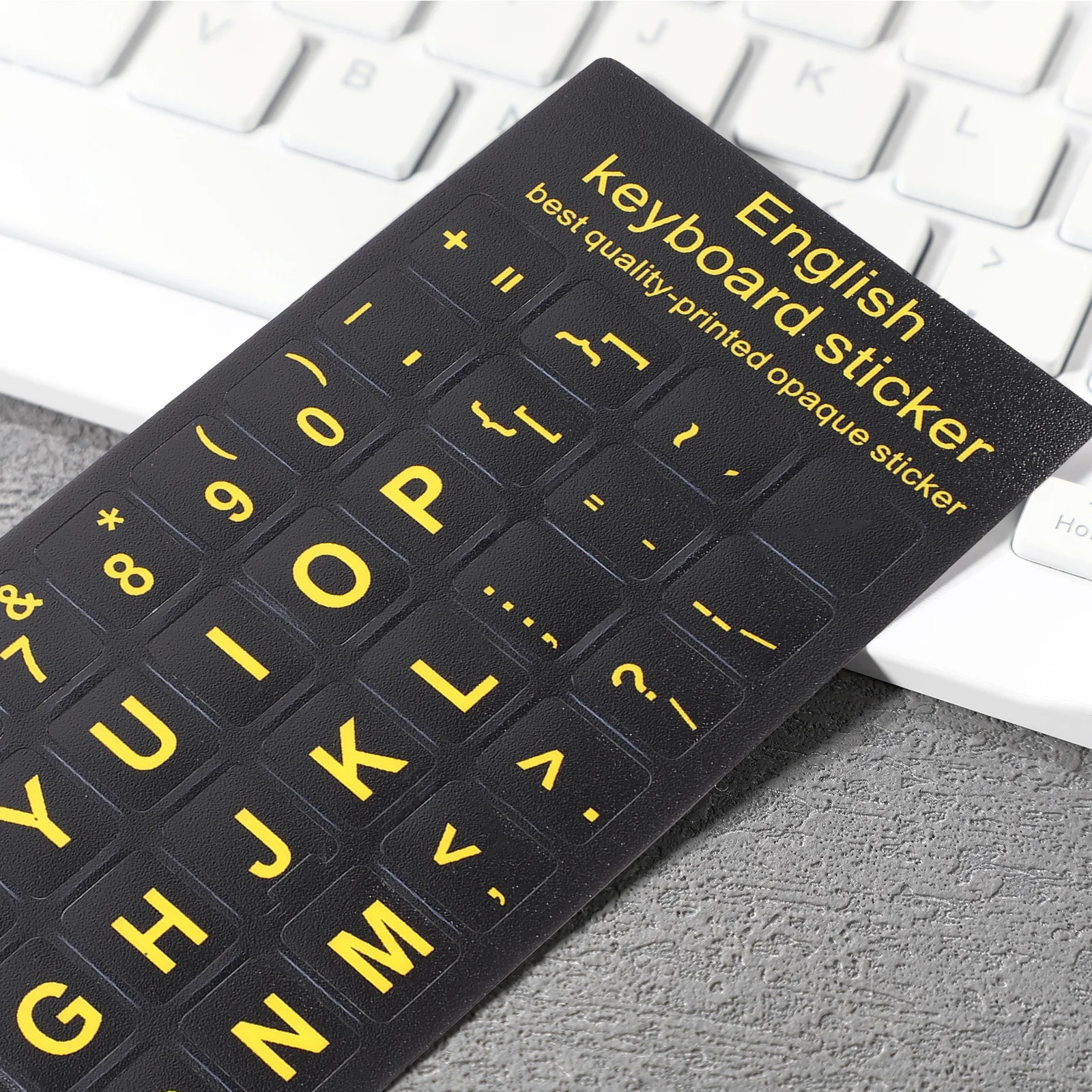 6pcs Computer Keyboard Stickers Yellow English Letter Decals Matte Durable For Laptop Notebook Universal Key Labels Replacement
6pcs Computer Keyboard Stickers Yellow English Letter Decals Matte Durable For Laptop Notebook Universal Key Labels Replacement