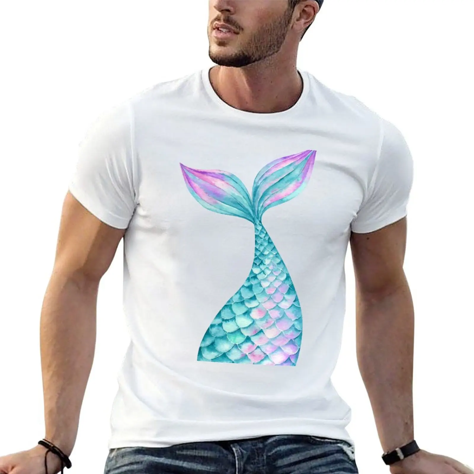 Mermaid Tail Turquoise T-Shirt t shirts for man cotton man t shirt summer T-Shirt
Mermaid Tail Turquoise T-Shirt t shirts for man cotton man t shirt summer T-Shirt
