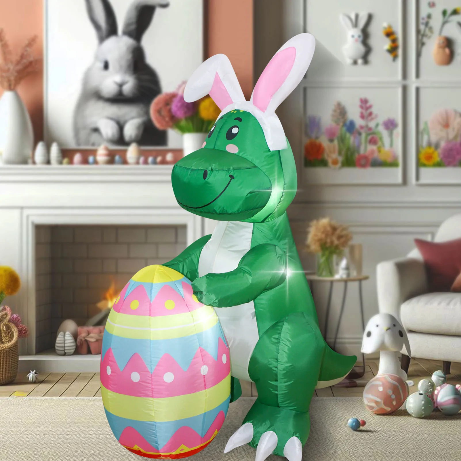 Пасхальный надувной динозавр, милый декор для праздничной вечеринки, пасхальный кролик, вмещает яйцо, пасхальное яйцо, пасхальное яйцо для цыпленка
Пасхальный надувной динозавр, милый декор для праздничной вечеринки, пасхальный кролик, вмещает яйцо, пасхальное яйцо, пасхальное яйцо для цыпленка