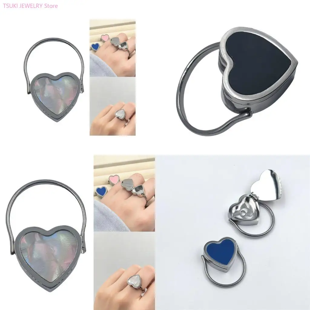 62KE Openable Heart Stylish Rings Finger Jewelry Eye Catching Rings Perfect for Modern Women and Couples Present
62KE Openable Heart Stylish Rings Finger Jewelry Eye Catching Rings Perfect for Modern Women and Couples Present