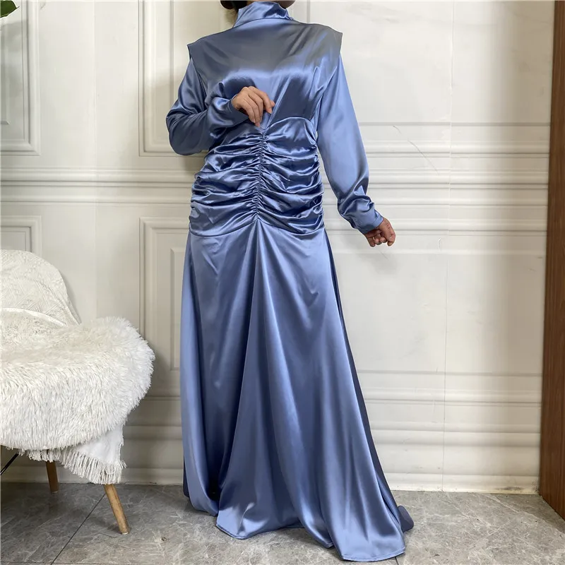 Eid Mubarak 2024 Fashion Women Turtleneck Maxi Dress Muslim Abaya Pleated Robe Dubai Turkey Kaftan Satin Gown Djellaba Vestidos
Eid Mubarak 2024 Fashion Women Turtleneck Maxi Dress Muslim Abaya Pleated Robe Dubai Turkey Kaftan Satin Gown Djellaba Vestidos
