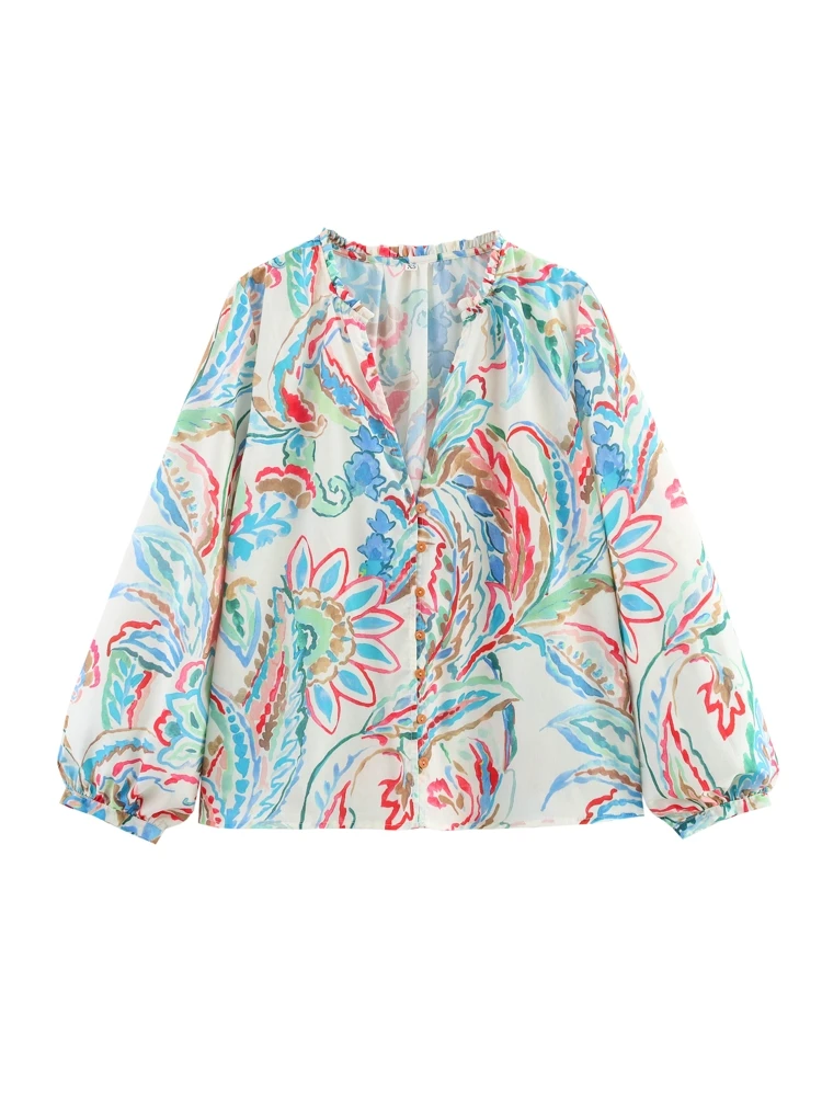 OUROPEAN ZTATION 2025 Spring Female Streetwear Shirt Outerwear Sophisticated Woman's Long Sleeve V-Collar Top Coat Print Hand
OUROPEAN ZTATION 2025 Spring Female Streetwear Shirt Outerwear Sophisticated Woman's Long Sleeve V-Collar Top Coat Print Hand