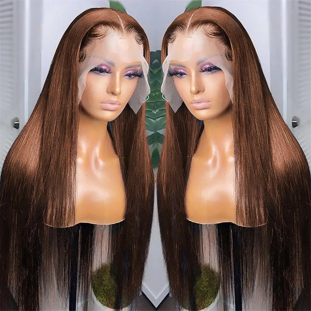 Chocolate Brown Lace Front Wig Human Hair PrePlucked Bone Straight 13x4 Hd Lace Frontal Wigs Brazilian Human Hair Wigs
Chocolate Brown Lace Front Wig Human Hair PrePlucked Bone Straight 13x4 Hd Lace Frontal Wigs Brazilian Human Hair Wigs