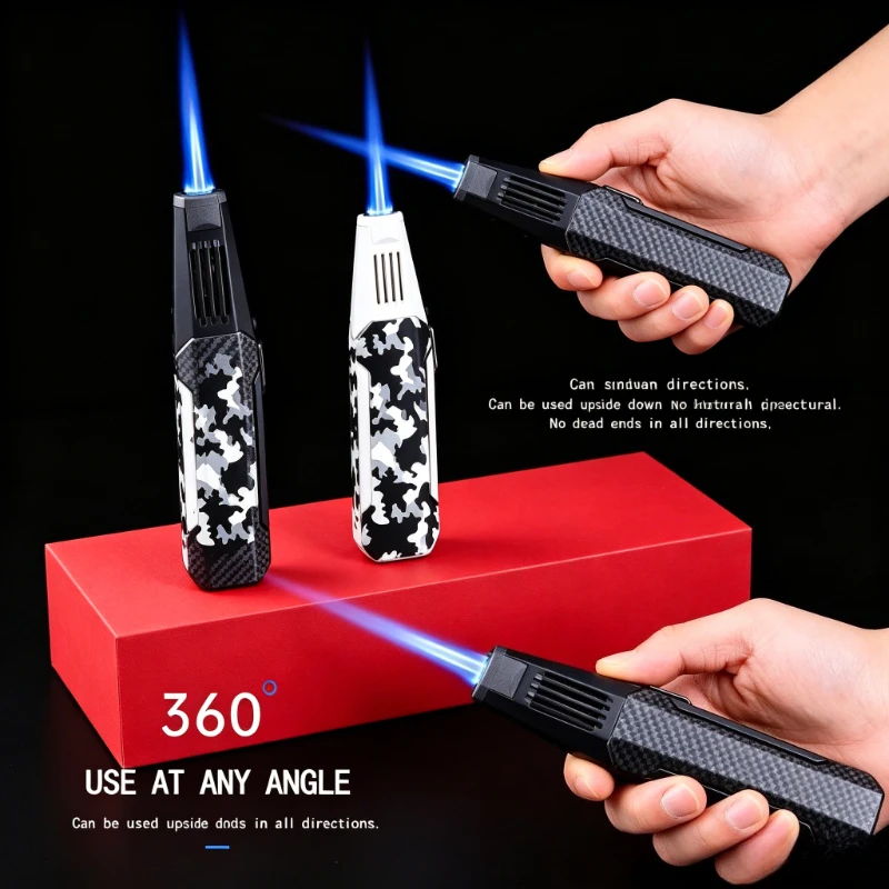 New Outdoor Heavy Power Turbine Torch Lighter,Wind Resistant Butane Igniter for Cigar Baking Daily Outdoor Activities Tool
New Outdoor Heavy Power Turbine Torch Lighter,Wind Resistant Butane Igniter for Cigar Baking Daily Outdoor Activities Tool