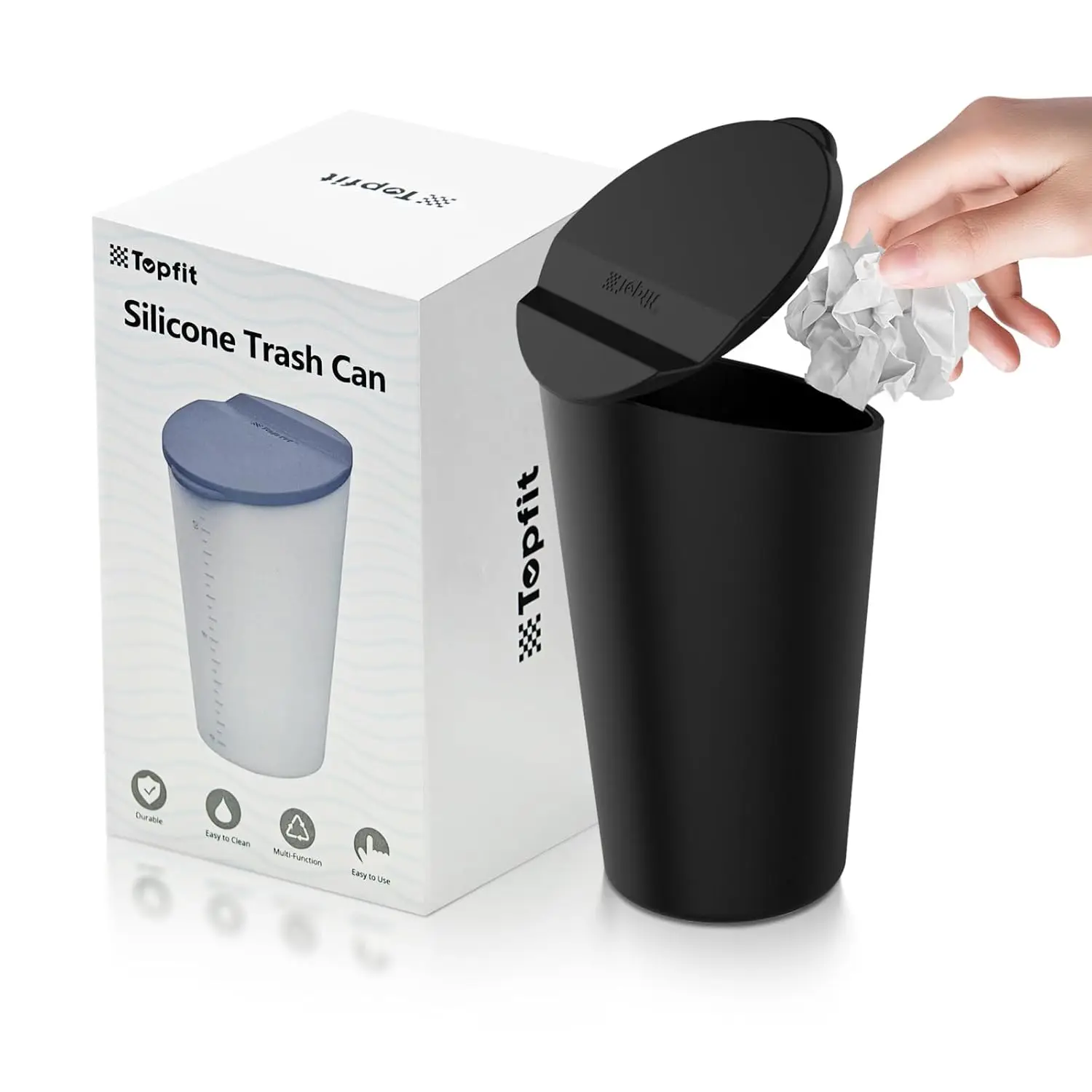 Car Trash Can with Lid, Small Cup Holder Garbage Bin for Auto Home Office, Black 1 Pack
Car Trash Can with Lid, Small Cup Holder Garbage Bin for Auto Home Office, Black 1 Pack
