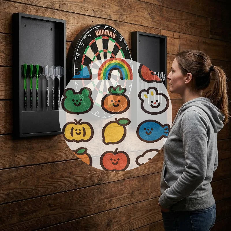 (LA)^1Pc Wall-mounted Dart Dock Stand Funny Plastic Dart Holder 6-Dart Creative Dart Stand Home Decoration
(LA)^1Pc Wall-mounted Dart Dock Stand Funny Plastic Dart Holder 6-Dart Creative Dart Stand Home Decoration
