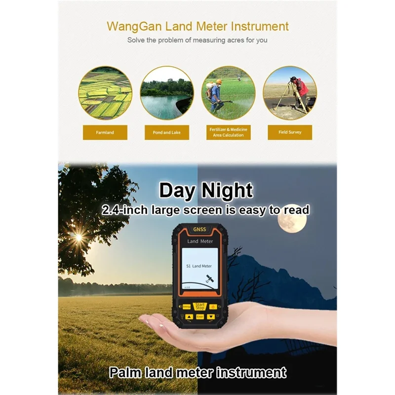 A76K S1 Mountain Measurement Land Surveying Tool GPS GLONASS SBAS Beidou Portable Measuring Meter 2.4 Inch Screen
A76K S1 Mountain Measurement Land Surveying Tool GPS GLONASS SBAS Beidou Portable Measuring Meter 2.4 Inch Screen