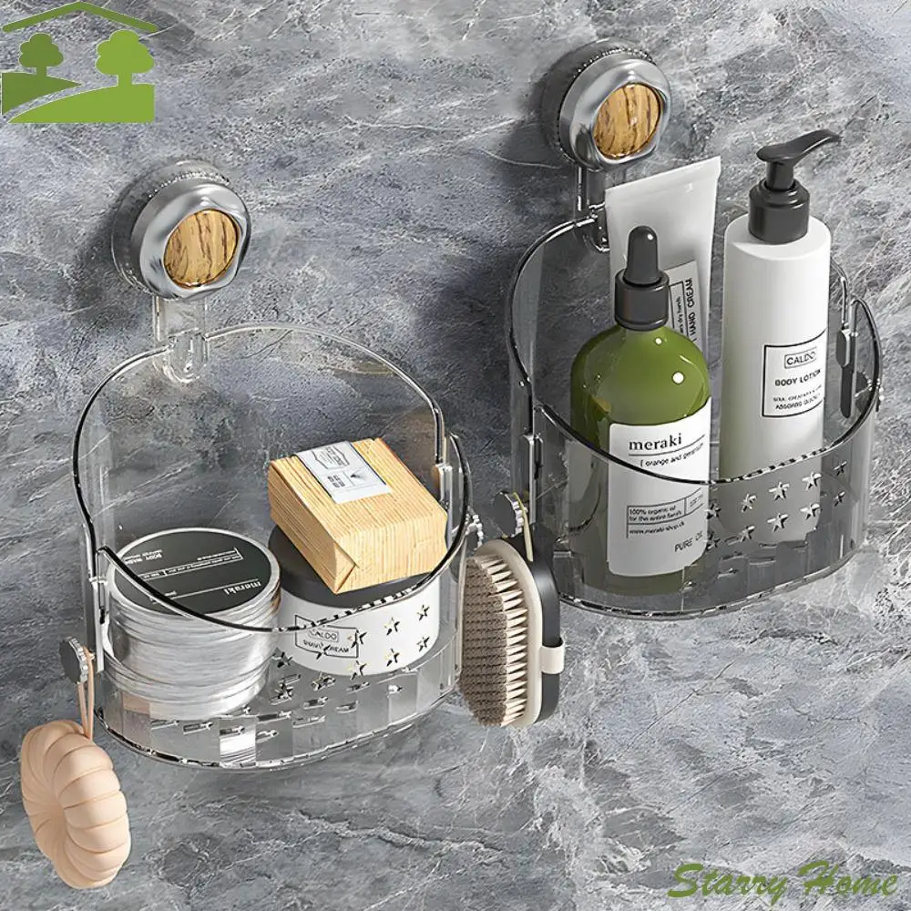 Wall-mounted Suction Cup Storage Box Stable with Drainage Holes Storage Shelf Space Saving Punch-Free Hanging Shelf Toilet
Wall-mounted Suction Cup Storage Box Stable with Drainage Holes Storage Shelf Space Saving Punch-Free Hanging Shelf Toilet