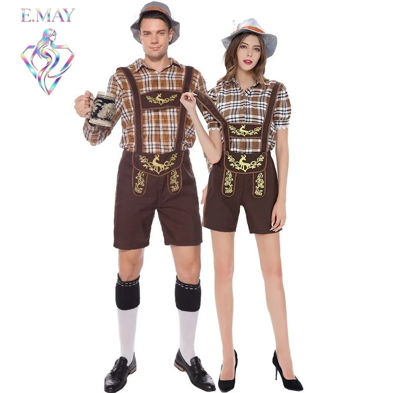 Munich Beer Festival Bavarian Costume Adult Plaid Overalls Couple's Outfit National Stage Costume Women's Fashion Trend
Munich Beer Festival Bavarian Costume Adult Plaid Overalls Couple's Outfit National Stage Costume Women's Fashion Trend