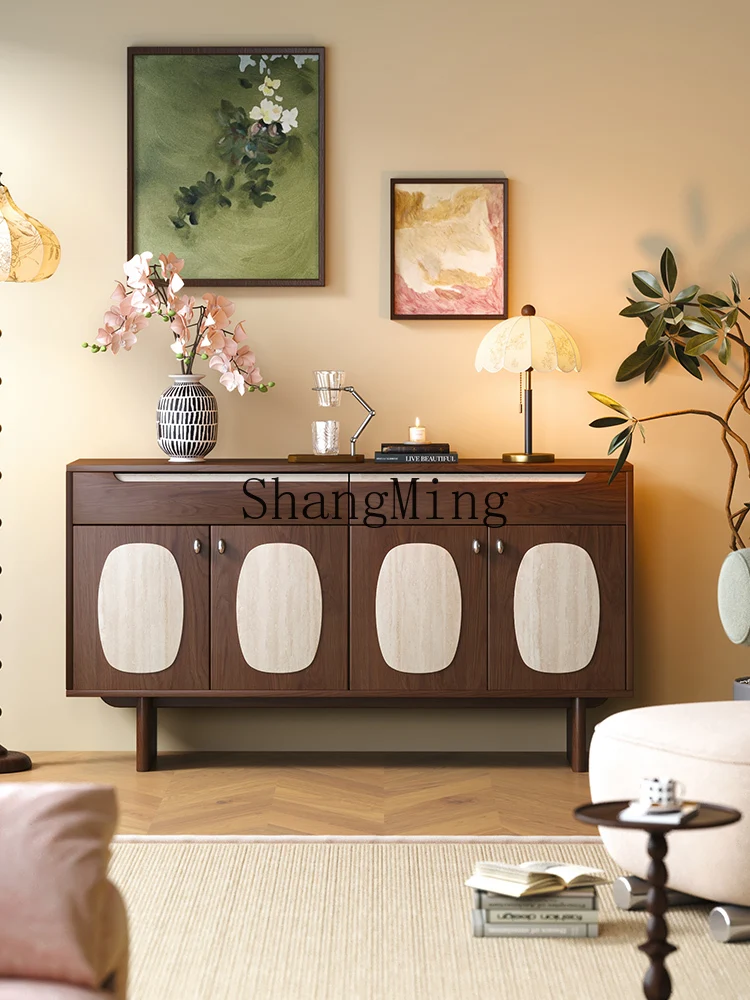 HJ medieval style dining side cabinet integrated storage against the wall new living room small apartment tea storage
HJ medieval style dining side cabinet integrated storage against the wall new living room small apartment tea storage