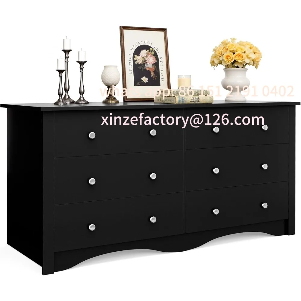 Customizable JUMMICO Black Dresser for Bedroom, 6 Wood Dresser Drawers, Wide Chest of Drawers, Storage Tower Unit, Modern Design
Customizable JUMMICO Black Dresser for Bedroom, 6 Wood Dresser Drawers, Wide Chest of Drawers, Storage Tower Unit, Modern Design