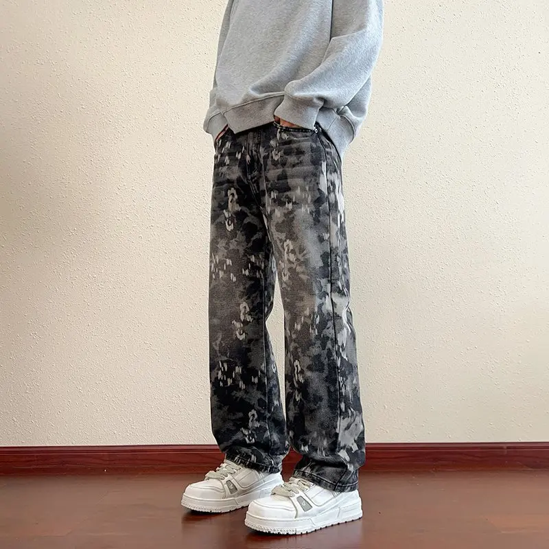 Loose Men's Casual Pants Tie Dye Color Denim mid Waist Zipper Opening Standard Fit Teenager Style Spring 2025 China Made
Loose Men's Casual Pants Tie Dye Color Denim mid Waist Zipper Opening Standard Fit Teenager Style Spring 2025 China Made