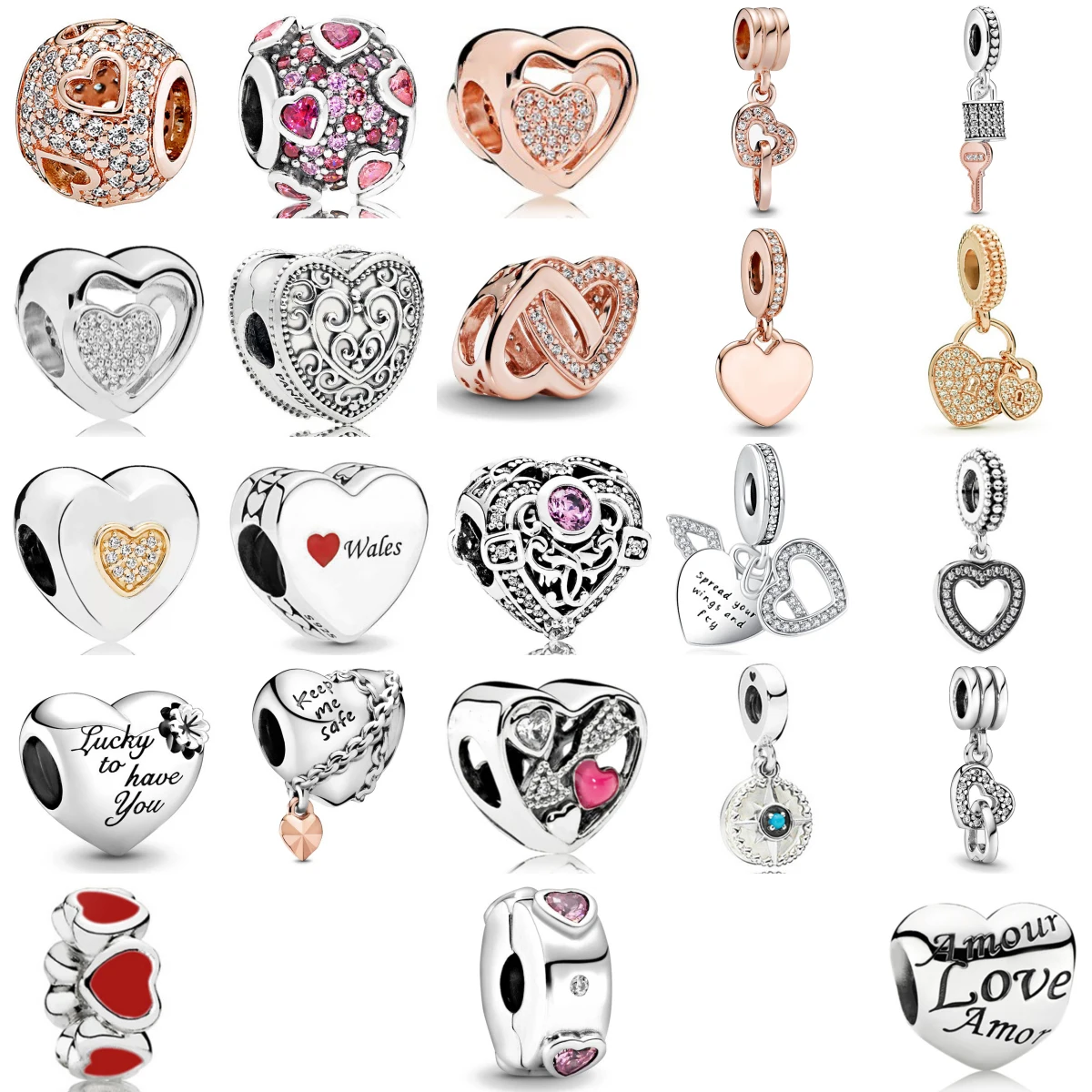 New 925 Sterling Silver Pink Heart Charms Pendant Originales Fit Bracelet Trinket For Women Jewelry Making Party Luxury Gift
New 925 Sterling Silver Pink Heart Charms Pendant Originales Fit Bracelet Trinket For Women Jewelry Making Party Luxury Gift