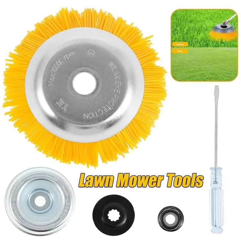 Universal 200mm Nylon Wire Wheel Brush Cutter Head for Lawn Mower and Garden Trimmer
Universal 200mm Nylon Wire Wheel Brush Cutter Head for Lawn Mower and Garden Trimmer