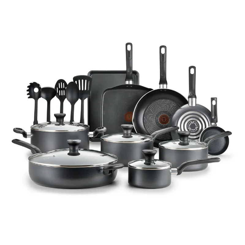 Easy Care Nonstick Cookware, 20 Piece Set, Grey, Dishwasher Safe Cookware Sets Pots and Pans Cooking Pots
Easy Care Nonstick Cookware, 20 Piece Set, Grey, Dishwasher Safe Cookware Sets Pots and Pans Cooking Pots