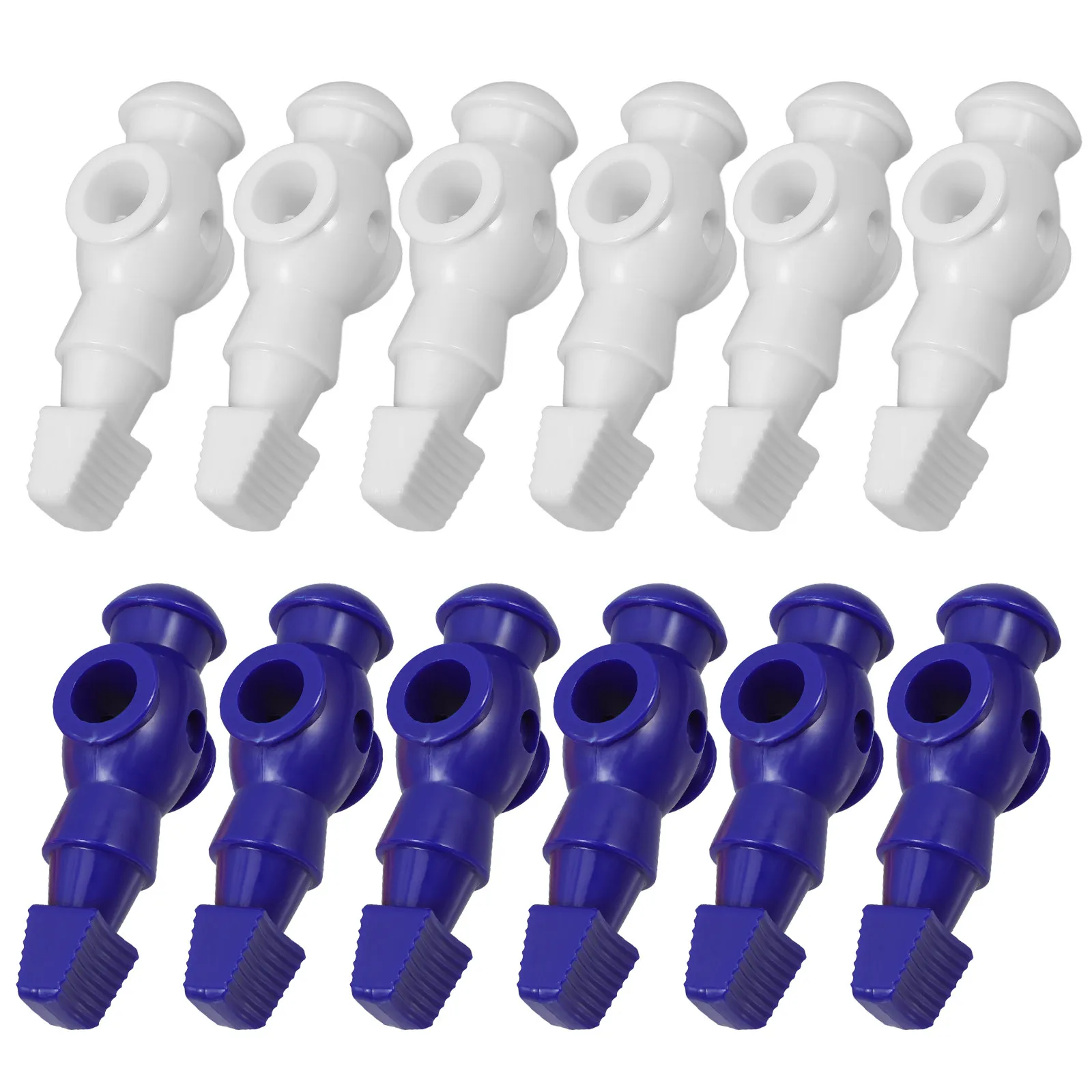 26Pcs Foosball Men High Quality Plastic Replacement Players 107mm Height Compatible with 16mm Side Hole 4mm Front Hole Table
26Pcs Foosball Men High Quality Plastic Replacement Players 107mm Height Compatible with 16mm Side Hole 4mm Front Hole Table