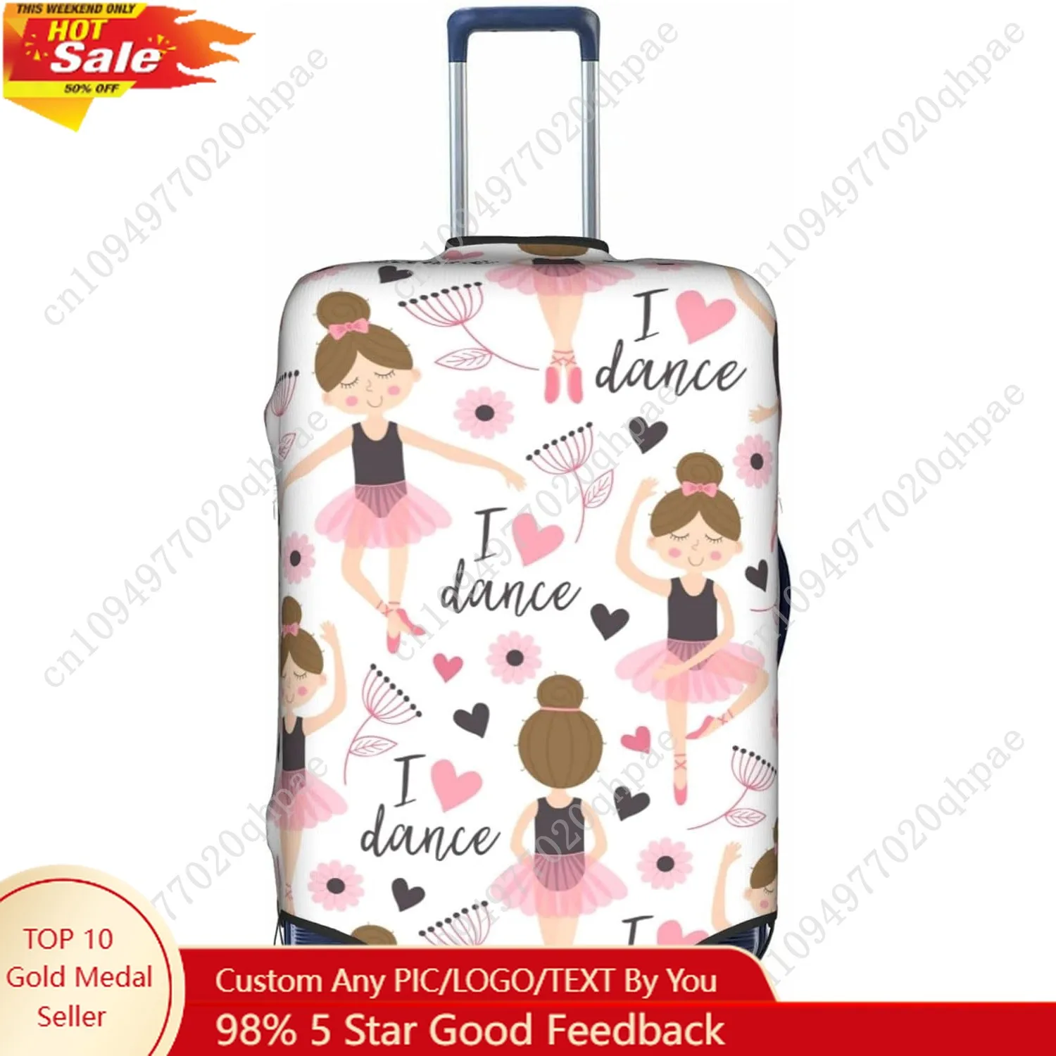 Милый балерина для девочек, балетный дорожный чехол для багажа, подходит для багажа 18-32 дюймов, эластичный чехол для чемодана со скрытой молнией
Милый балерина для девочек, балетный дорожный чехол для багажа, подходит для багажа 18-32 дюймов, эластичный чехол для чемодана со скрытой молнией